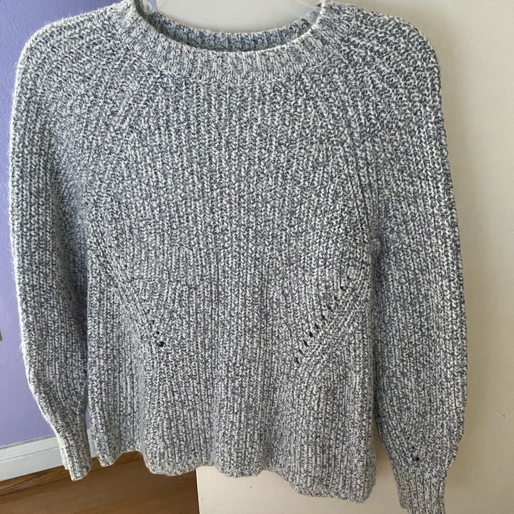 GAP Grey Sweater with Open Stitch detail